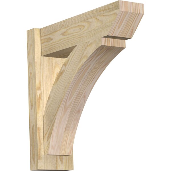 Ekena Millwork Thorton Slat Rough Sawn Outlooker, Douglas Fir, 6"W x 20"D x 20"H OUT06X20X20THR06RDF - main